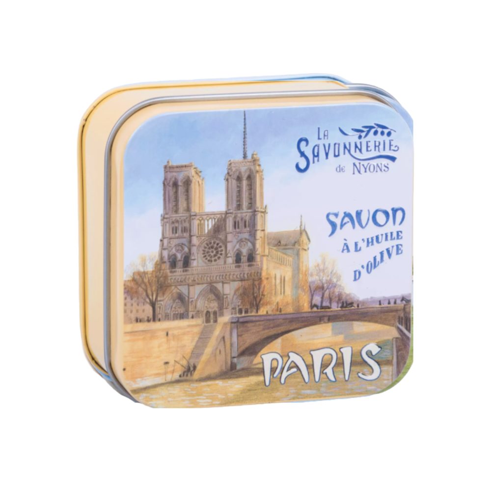 Mydlo v plechovej krabičke Paríž Notre Dame vôňa májová ruža Darčekové Provencearomatik