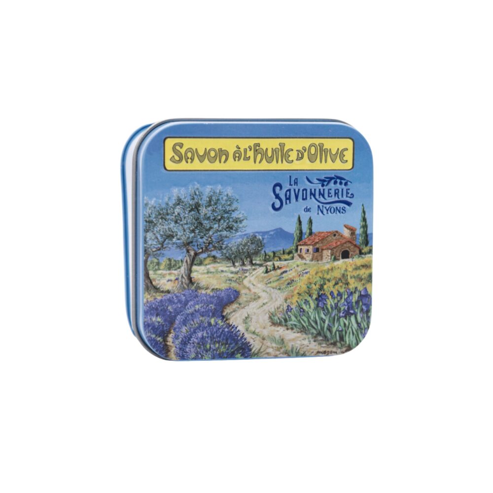 LevandulaProvence krajinka mydlo v plechovej krabičke. Darčekové Provencearomatik