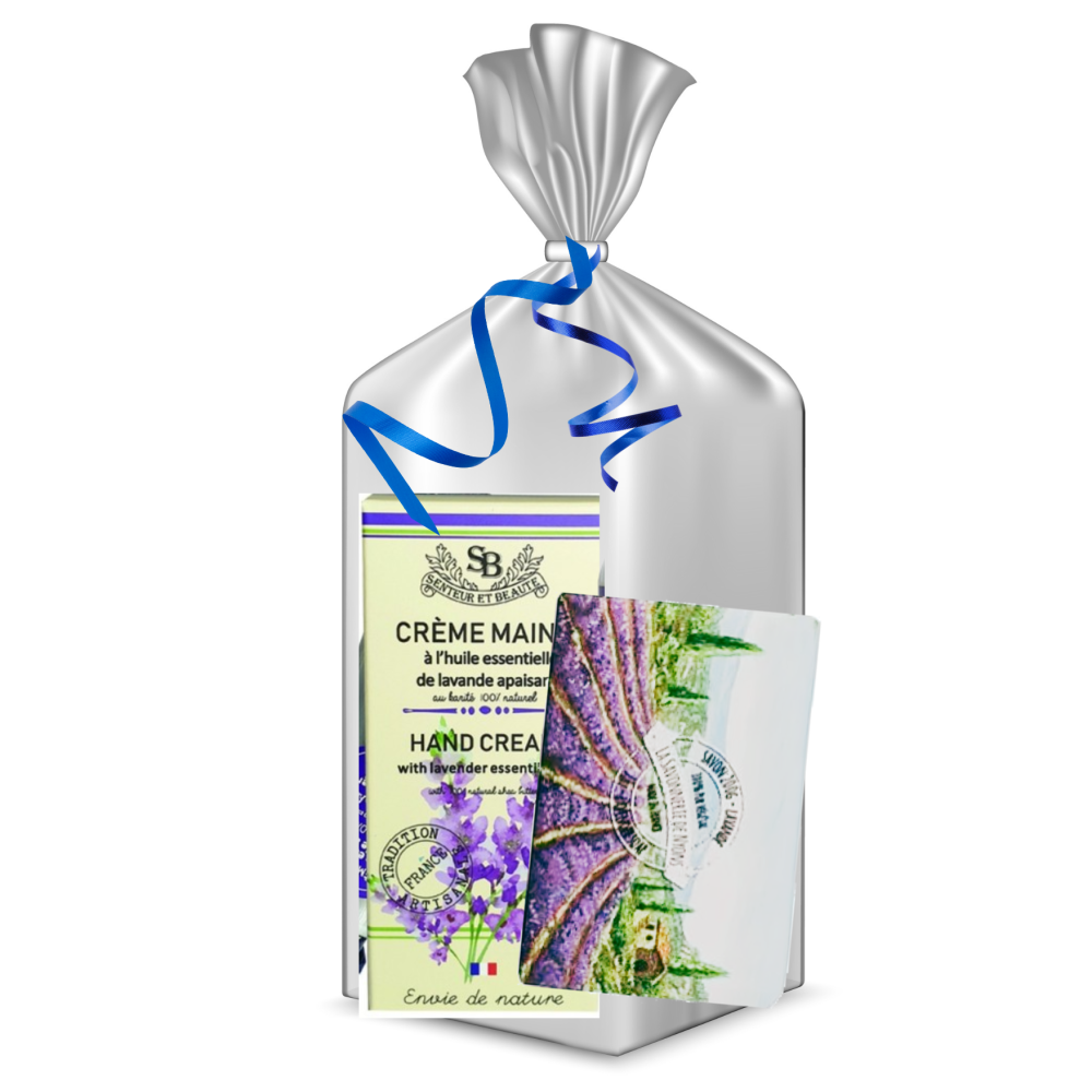 Balíček levandulový Krém na ruky a darčekové mydlo Darčekové balíčky Provencearomatik