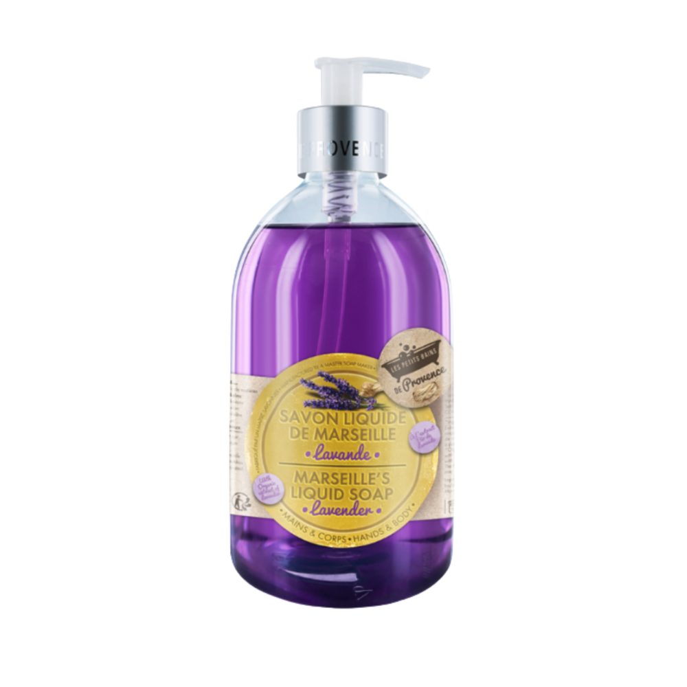 Marseillské tekuté mydlo Levandula – Les Petits bains de Provece Les Petits bains de Provence Provencearomatik