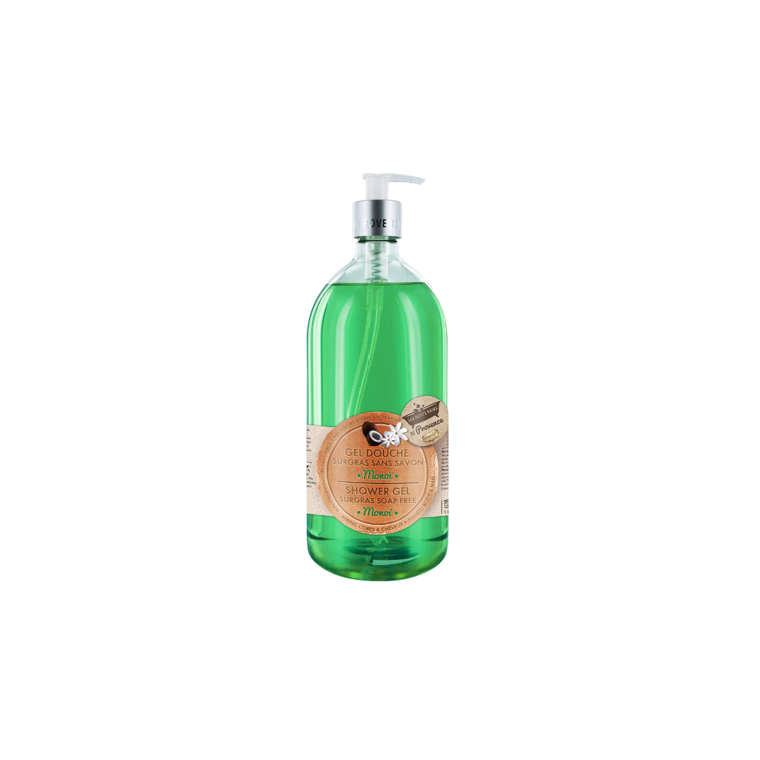Gel sprchový surgras bez mydla Monoi – Les Petits Bains de Provence Sprchové oleje Sprchové oleje Gel sprchový surgras bez mydla Monoi – Les Petits Bains de Provence Sprchové oleje Provencearomatik