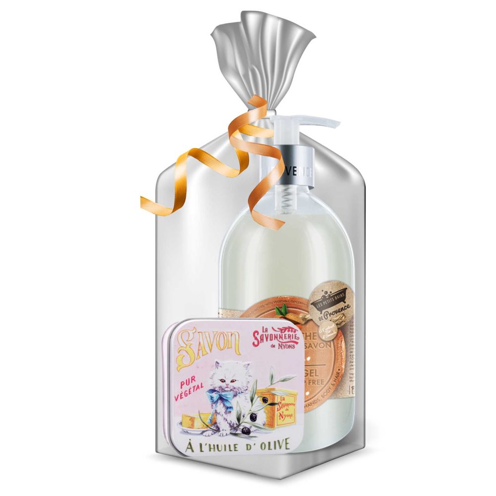 Balíček mydlo bavlna a sprchový gel mandla Darčekové balíčky Provencearomatik